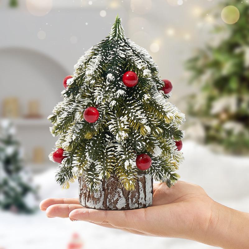 Mini Christmas Tree Ornament: Desktop Decoration & Holiday Photo Prop 2024