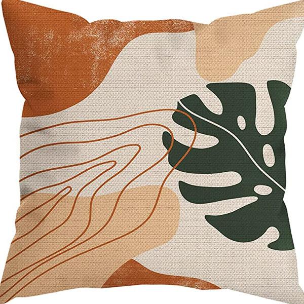 New Morandi Simple Abstract Style Pillow Linen Print Pillow Case Decorative Home Pillow Case