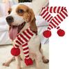 Cute Christmas Pet Collar Hand-knitted Adjustable Cat Necklace Cartoon Delicate Pet Accessories Dog