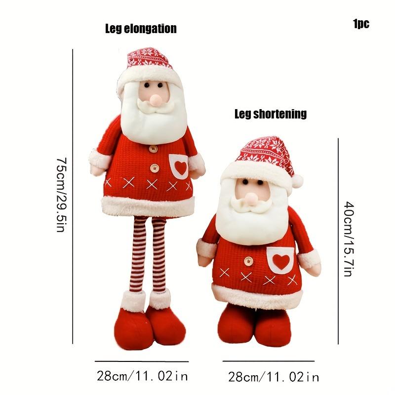 1pc Big Size Retractable Santa Claus Snowman Elk Xmas Figurines Christmas Decoration Gift Xmas Tree Ornament