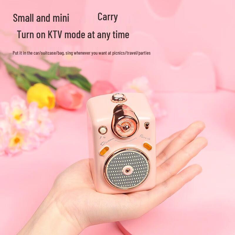 Dot Tone Portable Bluetooth KTV Speaker with Microphone