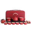 Ceramic Outdoor Camping Portable Travel Tea Set Business Company Events Wedding Gifts