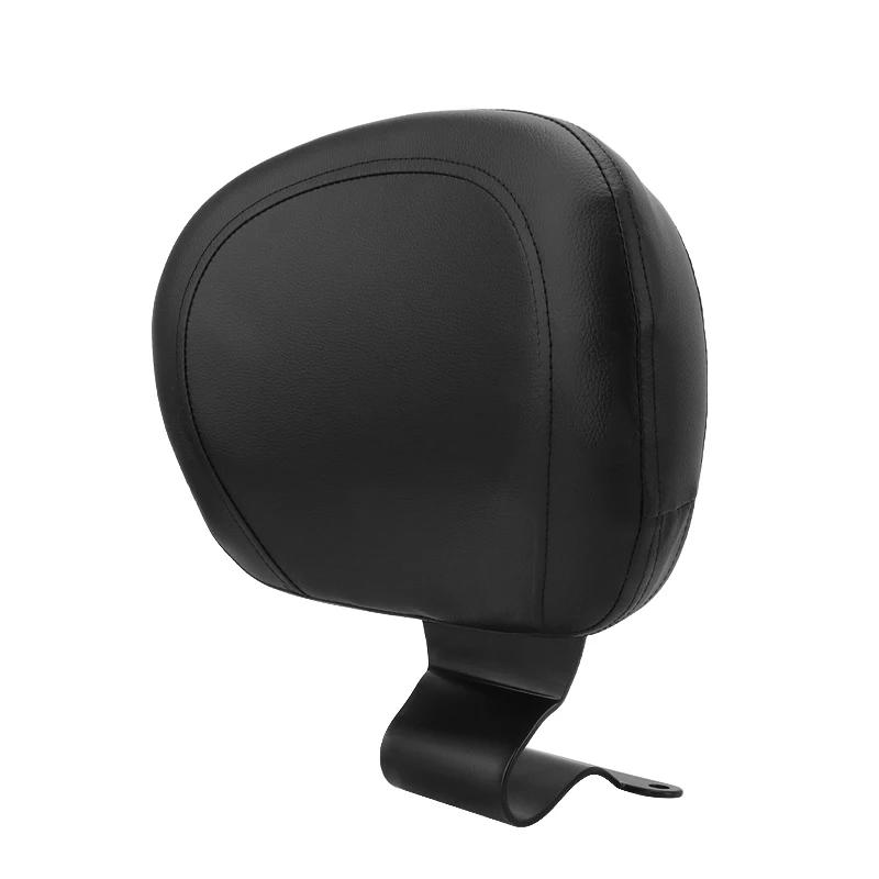 Motorcycle Front Rider Plug In Driver Backrest Black Sissy Bar Leather Cushion Seat Pad For Honda VTX 1300 VTX1300