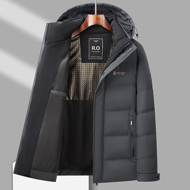 

Осень и зима 90 г. Утепленная съемная шапка из утиного пуха для молодежи и среднего возраста с утолщенным графеновым пухом 195