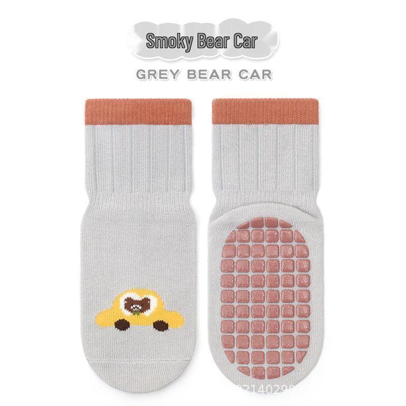 

Non-Slip Baby Cotton Mid-Calf Socks - Spring, Autumn & Winter S/0-1 year сірий колір