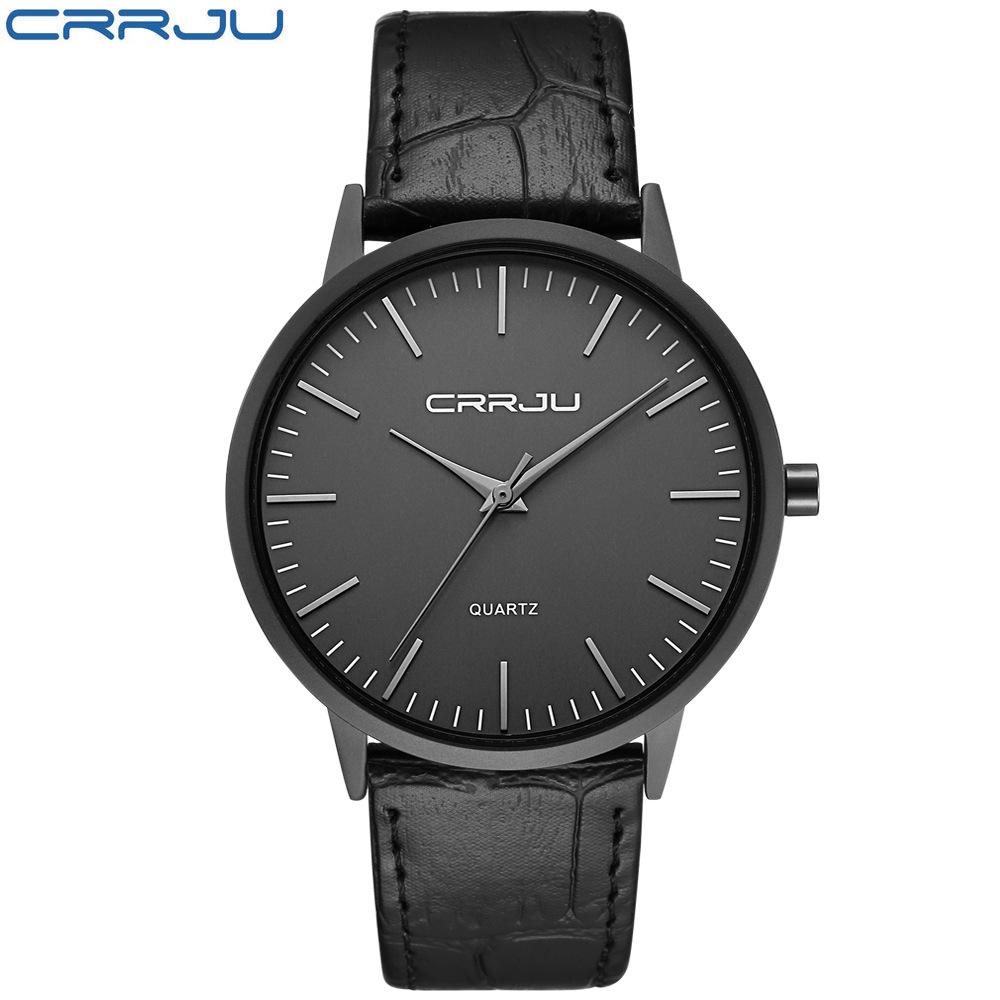 

CRRJU 2117 Men s Ultra-Thin Business Casual Steel Mesh Band Watch