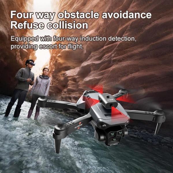 New K6 Max Drone Three Camera 4K Professional HD Four Way Obstacle Avoidance Optical Flow Positioning Hovering Aerial Drone