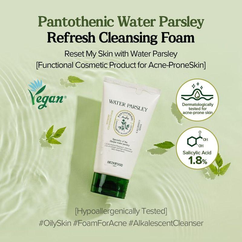 SKINFOOD - Pantothenic Water Parsley Refresh Cleansing Foam