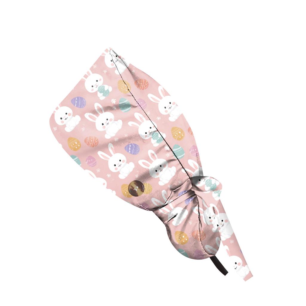 Berretto da lavoro alla moda con stampa, Berretto casual da donna con coda di cavallo, Berretto da lavaggio, Berretto Baotou