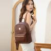 Batoh s velkou kapacitou Dámský lehký měkký kožený batoh Cestovní batoh
