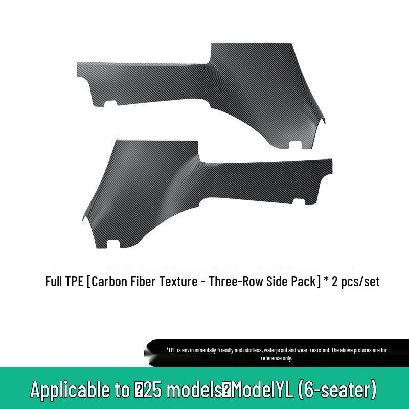 25 Tesla Model YL Floor Mats - Dirt-Resistant, Waterproof TPE Mats