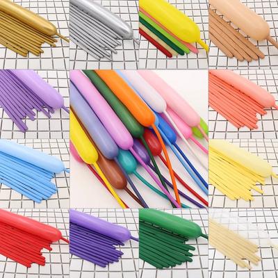 260 Thickened Strip Magic Balloon Balloon Bouquet Material Children'S Cartoon Balloon Party Decoration 100 Pcs