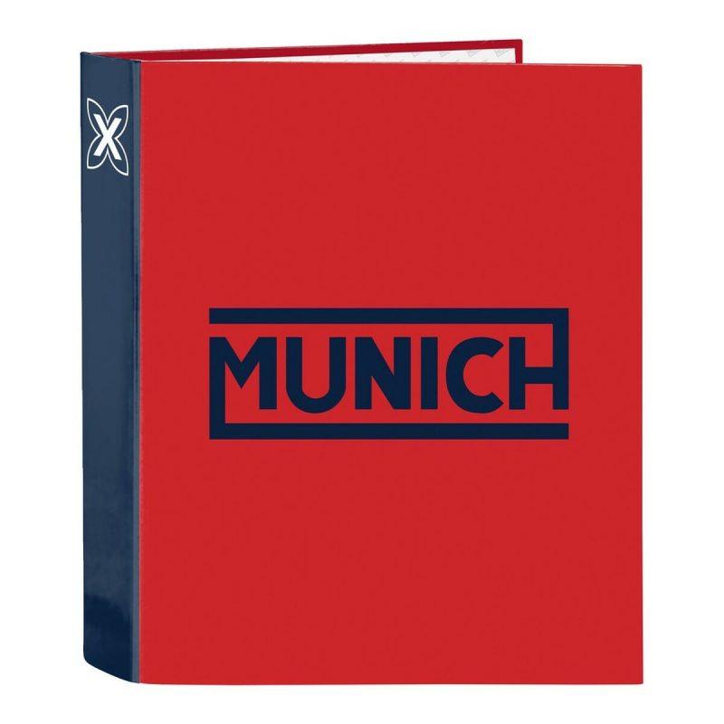 Munich-Carpeta de anillas Munich Supra Rojo A4 (40 mm)