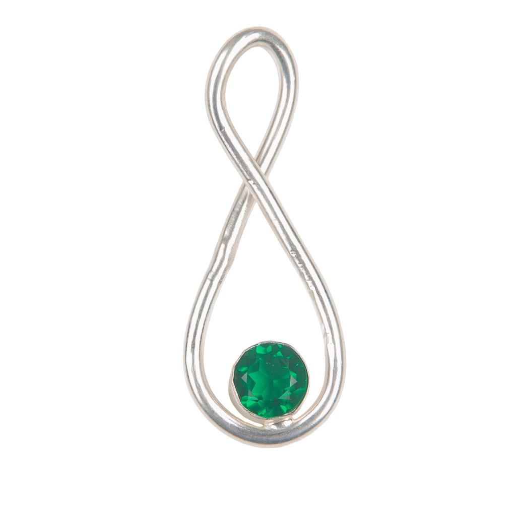 Chrome Diopside Gemstone 925 Sterling Silver Jewelry Handmade Gift Pendant 1.66" PP-20-7