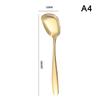Big Salad Spoon Fork Set Stainless Steel Kitchen Food Server Pasta Utensils Public Gold Tableware Using Buffet Restaurant Tools