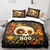 Halloween Boo Duvet Cover Cartoon Eyes for Kids Teens Adults Gift Little Monster Ghost Polyester Quilt Cover Bedroom Decoration