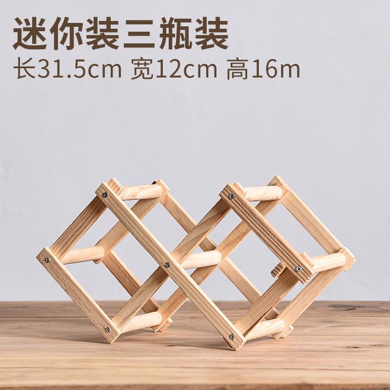 Stackable Wine Storage Shelves 3 5 6 10 Bottles Wooden Wine Shelves Home Bar Utensils Wine Cabinets Bar Tools 5