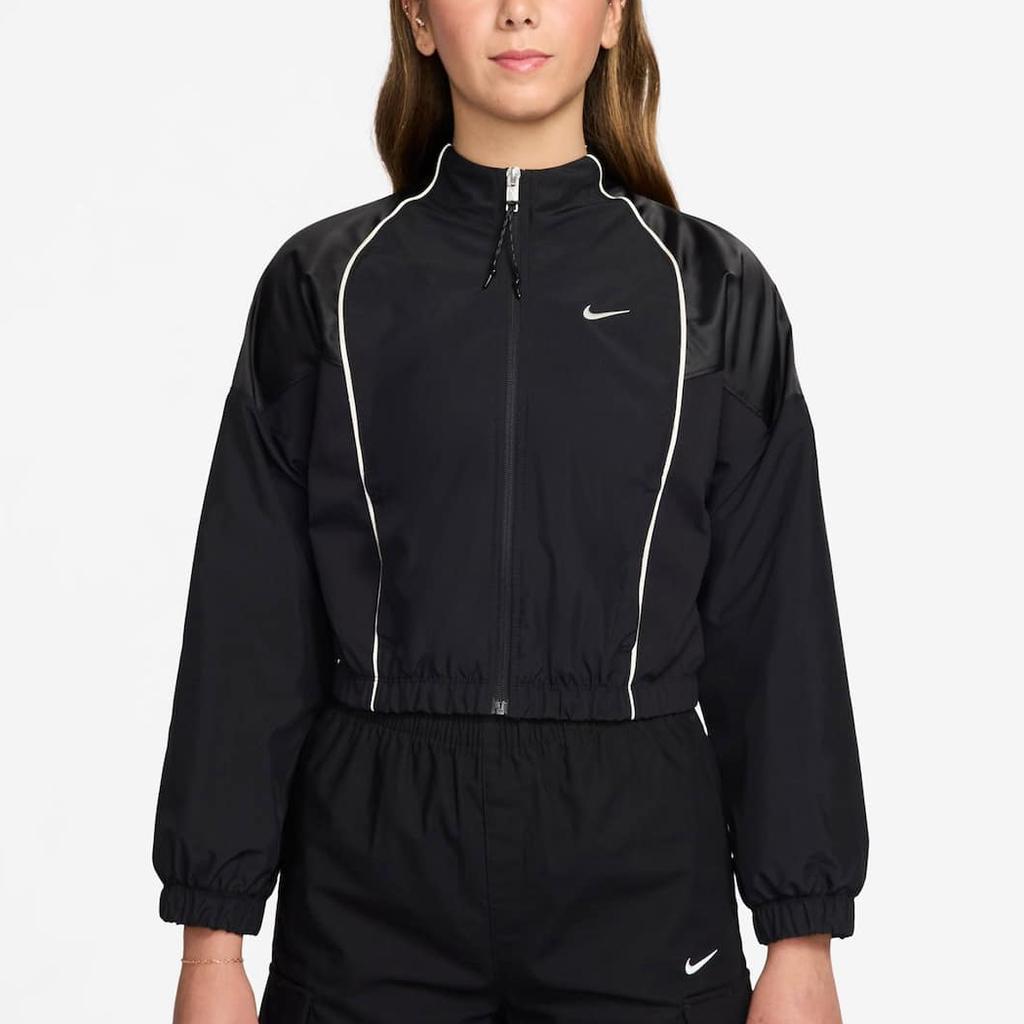 Nike As W Nsw Shrunken Trk Jkt Mod Waterproof Breathable Sports Long Sleeve Jacket Women Jackets IF0217-010