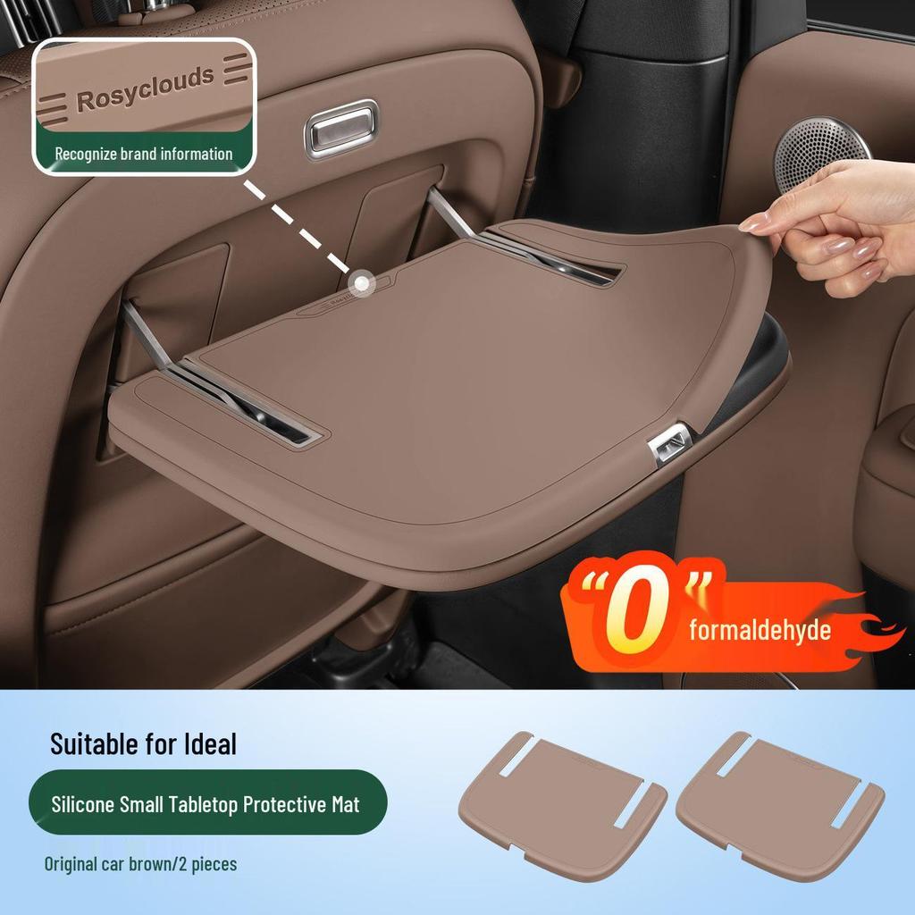 Silicone Anti-Slip Mat for Li Auto L8 L9 Rear Seat Table - Fits 25 Models, Decorative Car Interior Accessory
