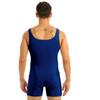 Herren-Bodysuit, ärmellos, dehnbar, einteilig, für Sport und Fitnessstudio, für Tanz, Gymnastik, Ganzanzug