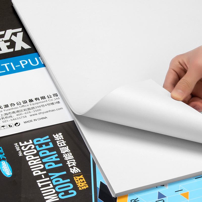 Yuanhao A3 White Paper 100 Sheets: Ideal for Home/Office, Available In 70g, 80g, 100g - Electrostatic A4 Copy Paper
