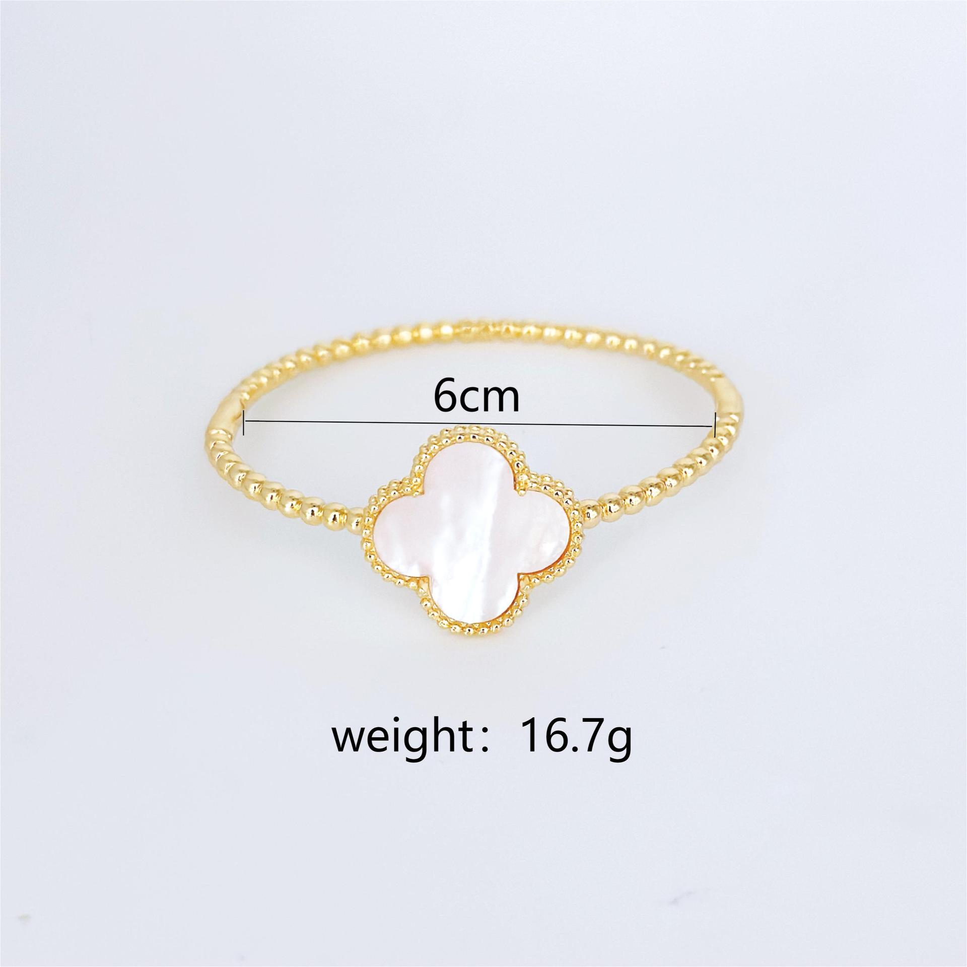 

Браслет с четырьмя листами клевера из гальванического золота для женщин, ювелирный стиль высокого класса