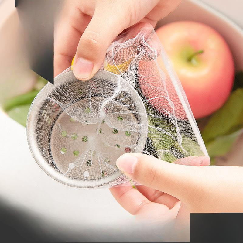 

Фильтр для кухонной раковины, одноразовый, для мытья овощей, антиблокирующий канализационный трубопровод, остатки пищи, антипротечка, мусорный пол, сетка для защиты от протечек 100set