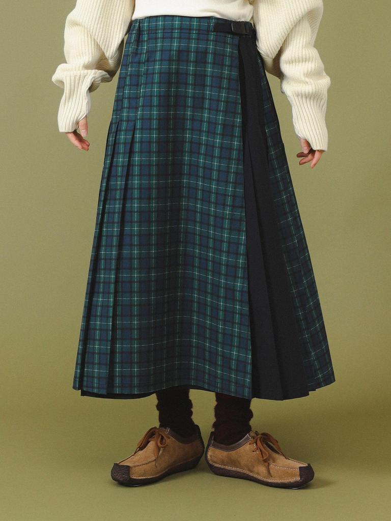 Beams Boy Skirt [Special Order] Gramicci Pleated Skirt, Women's, Black, One Size