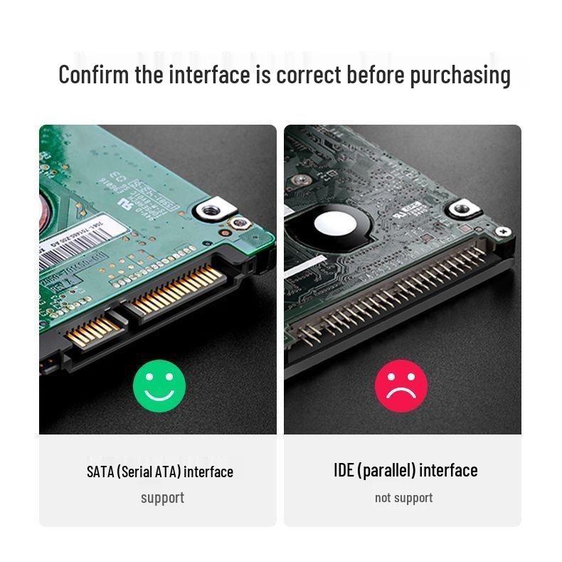 2.5" Transparent USB 3.1 Type-C HDD Enclosure