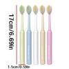 5/10Pcs Macaron Color Roman Column Handle Non-Slip Mountain-Shaped Bristle Brush Head Manual Toothbrush Best Gift for Christmas, Halloween,