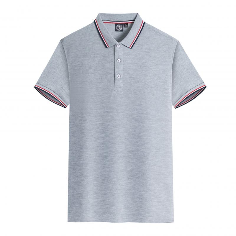 2026 Summer Men's Short sleeved Polo Shirt Business and Leisure 85% Polyester Fiber 15% Cotton Breathable and Versatile