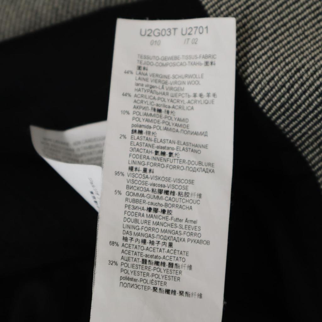 Emporio Armani Made In Italy Tailored Jacket 42 Gray Women Used