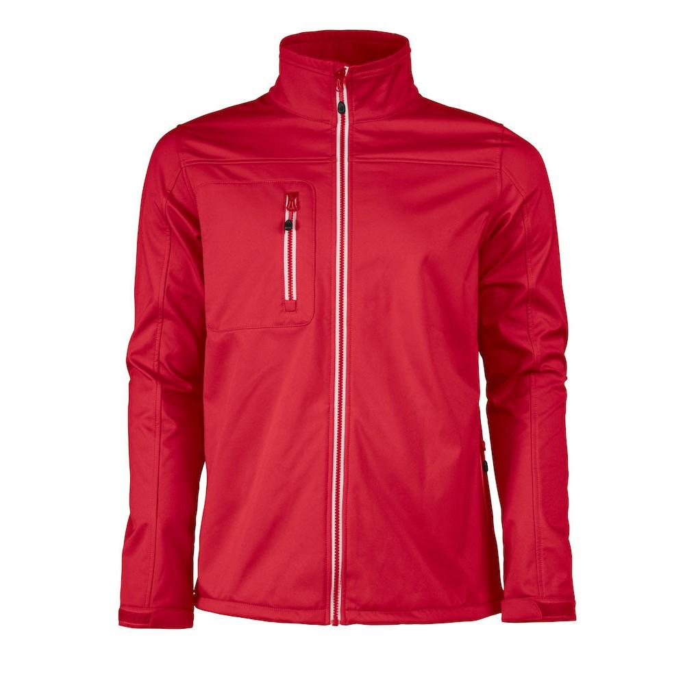 Printer RED Mens Vert Soft Shell Jacket