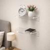 Minimalist Acrylic Floating Shelf Wall Mounted Transparent Wall Shelves  Book