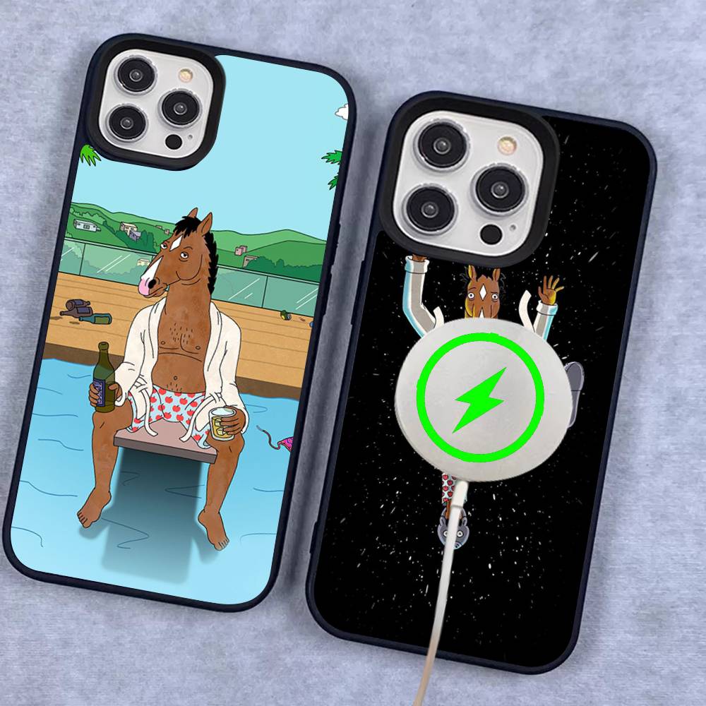 Classic Animation BoJack H-Horseman For Magsafe Magnetic Phone Case For IPhone 17 16 Pro Max 15 Plus 14 13 12 11 Cover