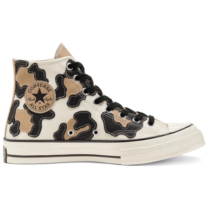 Converse Chuck Taylor All Star 1970s "Hacked Archive" Cow Print High Top Espadrille Unisex White Brown