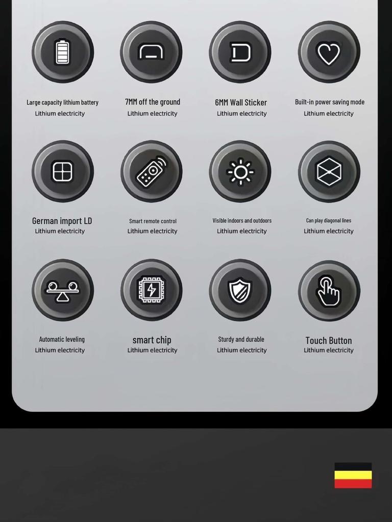 Wysokoprecyzyjny zielony niwelator laserowy 12/16-liniowy z automatycznym poziomowaniem