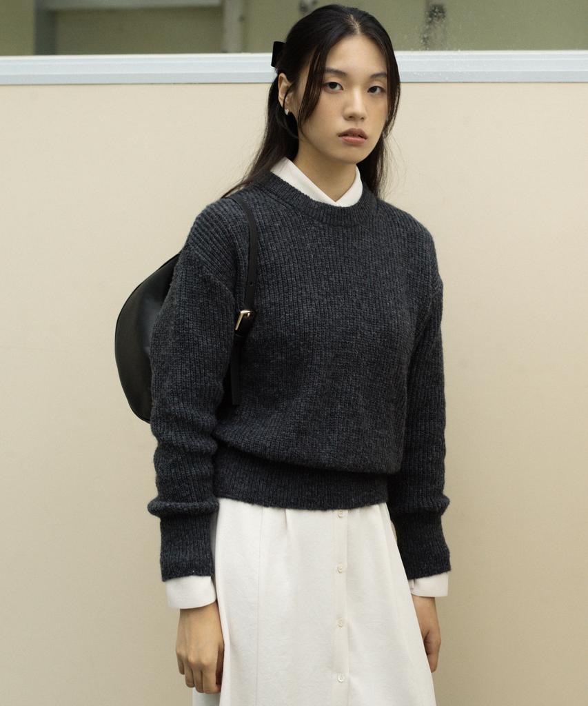 OCTETTE Mohair Sweater - Charcoal