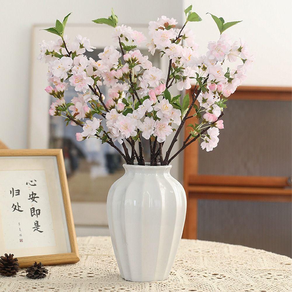 DIY Artificial Cherry Blossom Branch Handmade Simulation Cherry Tree Branch  Christmas Decor