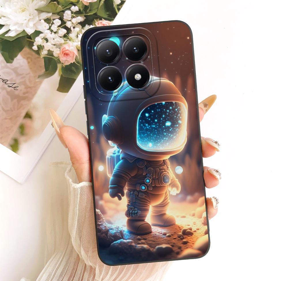 Casing For Xiaomi 15T 5G Cover Silicone Luxury Fashion Flowers Kawaii Cute Painted Shockproof Phone Case 25069PTEBG