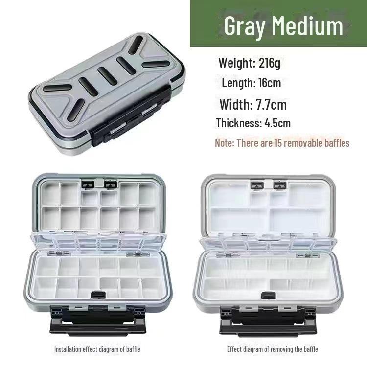 Multi-functional Fishing Tackle Box for Hooks, Lures, Tools, and Jewelry Storage