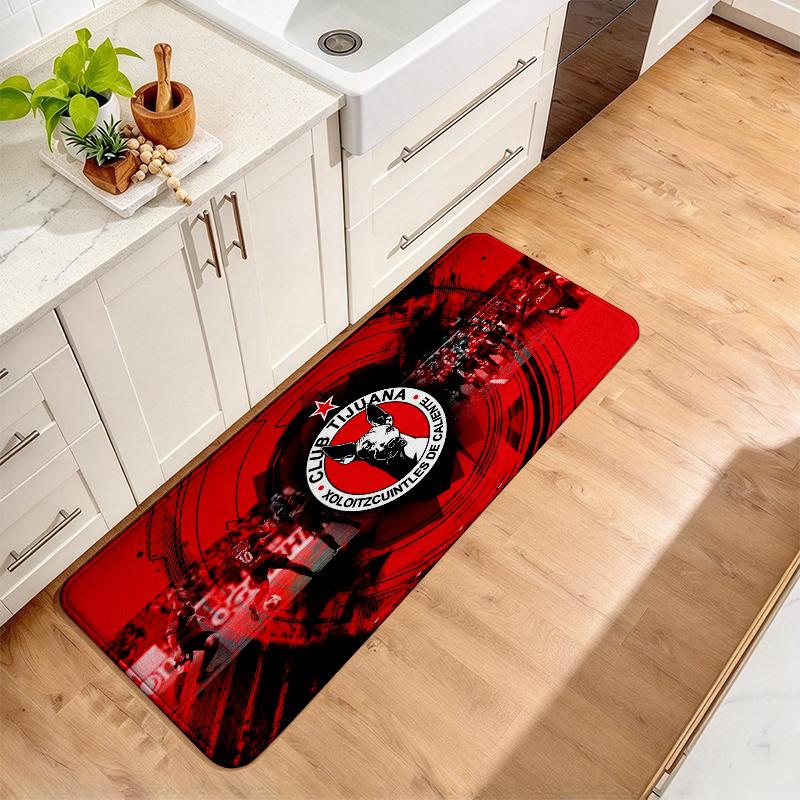 Club Tijuana Logo Flannel Kitchen Mat Christmas Soft Area Rug Non Slip Floor Carpet Home Decoration