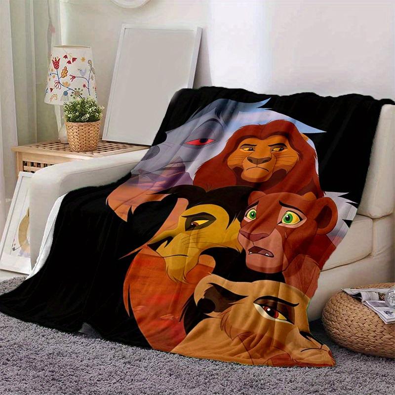 

1pc. Cartoon Lion King Blanket, Soft Throw for Home Decor, Perfect Gift for Friends and Family, Seasonal Use, Cozy and Warm Blankets for Cou 100x150cm