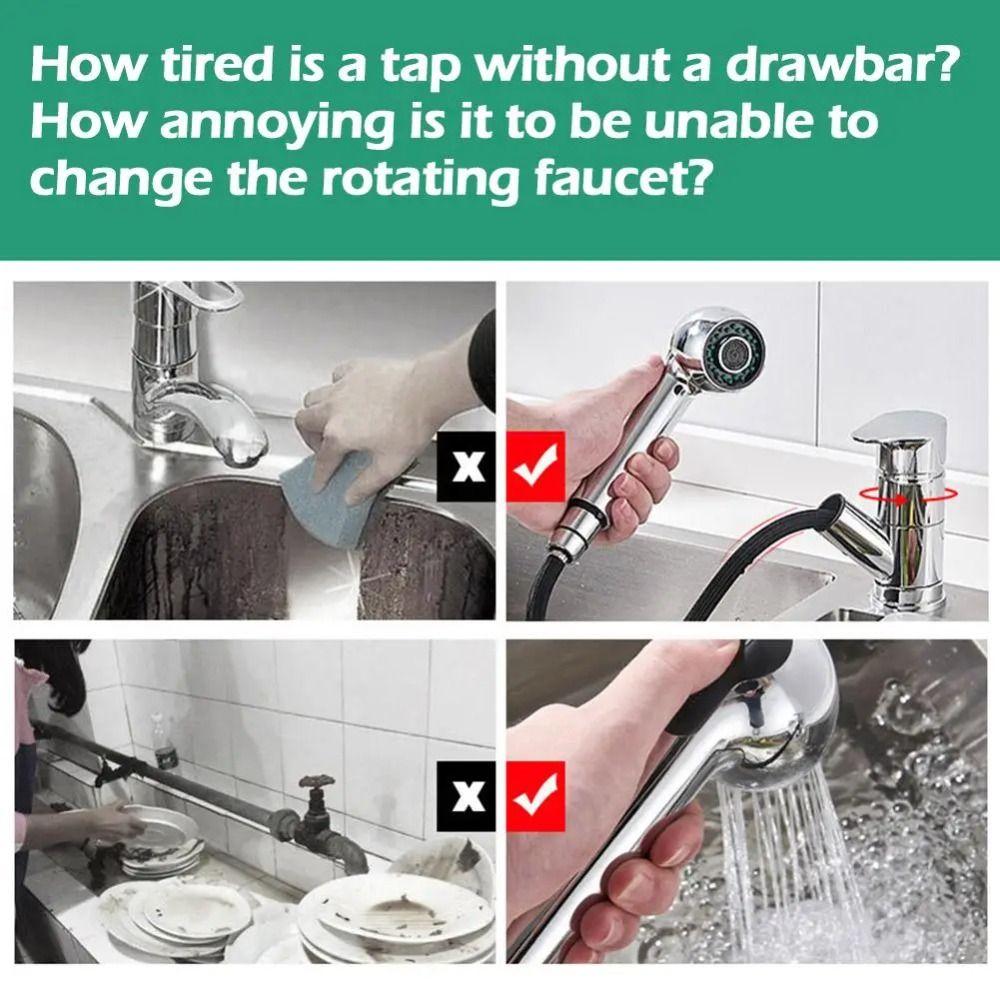 Silicone Joint Handheld Spray Head G1/2 " Sprinkler Head Durable Kitchen Pull-out Faucet Shower