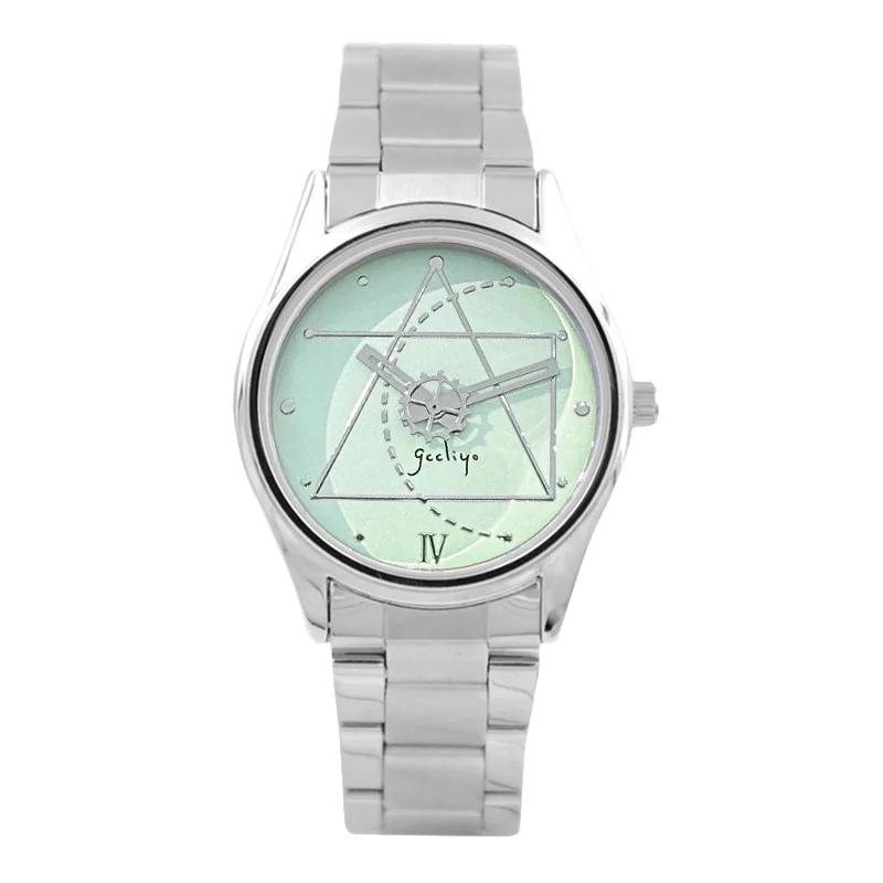 GCCLIYO Women Quartz Watch Conceptual Dial Reloj Ladies Luxury Wristwatch Vintage Unusual Simple New Style Stainless Steel Clock