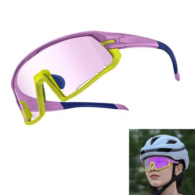 Photochrome Fahrradbrille, Sonnenbrille, Outdoor-Sport-Fahrradbrille, Fahrräder, Winddichte Schutzbrille für Damen und Herren