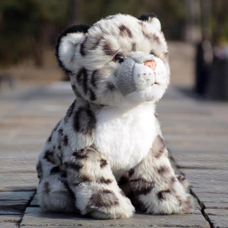 Simulated Snow Leopard Plush Toy, Soft And Safe Children'S Gift, Home Decoration Birthday Gift