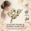 Floral Hair Clips for Women Elegant Flower Design Grip Hair Accessories for Wedding Party Daily Use