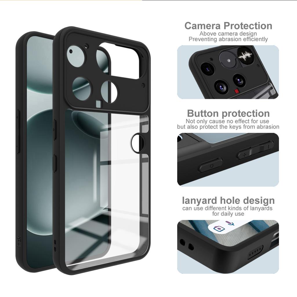 IMAK UX-9A Series For Nothing Phone (3) 5G Case Clear TPU PC Phone Cover Reinforced Corners