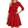 Women's Cocktail Dresses 3/4 Sleeve Vintage Wedding Guest Dress